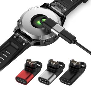 Type C Charging Adapter For Garmin Fenix 8 7 7S 7X Instinct 3 2 2s 2X Watch Charger Connector for Forerunner 570 965 265 255 955