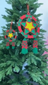 Christmas Star Parol Lantern Design Christmas Tree Wind Chime Hanging Ornament Traditional Indoor & Outdoor