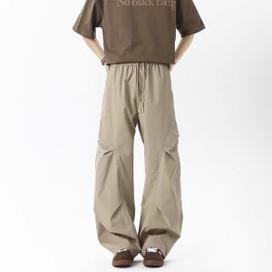 Quần Ống Đứng Nhanh Khô Phong Cách Mỹ Cho Nam Mùa Hè Mỏng Gấp Gọn Quần Thể Thao Thường Ngày Cleanfit Quần Áo Bảo Hộ Lao Động