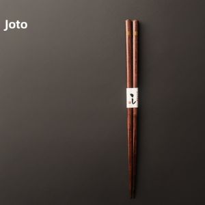JOTO | Anti-slip and Mold-resistant Wooden Chopsticks for Small Families with Creative Letter Design