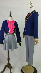Anime OSHI NO KO Akua Cosplay Costume Wig Aqua Full Set School Uniform Suit Daily Wearing Clothing Suit