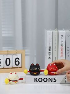 Mèo may mắn dễ thương để bàn làm việc phương pháp Thiền giúp giải tỏa căng thẳng mang lại may mắn cho người dùng