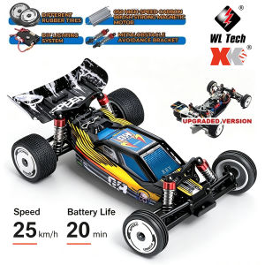 WLtoys 244016 2.4G High Speed Racing Car 2WD 25KM/H 1:24 Gyro Full Scale Remote Control Car Competitive Vehicle Toys For Adult