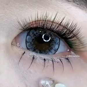 [COD] Softlens My Daisy Flowers Grey 14.8mm Big Lens by Pinkin Softlens - Normal Minus