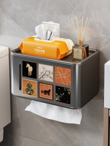 Kệ Giấy Vệ Sinh Treo Tường Chống Nước Không Cần Khoan