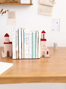 Vintage Castle Bookend Desktop Decorative Book Holders for Home Desk Stationery Office Accessories Study Shcool Supplies Gift
