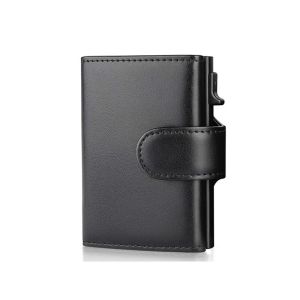 Rfid Microfiber Leather Men Wallets Fashion Card Holder Trifold Wallet Money Bags Smart Slim Thin Coin Pocket Wallet Purse