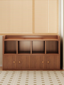ZHUOHE | Walnut Living Room Multi-functional Storage Bookshelf