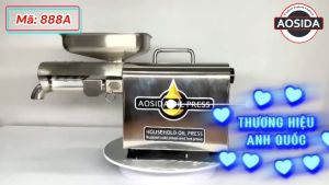 Máy ép dầu thực vật dùng trong gia đình Thương hiệu Anh Quốc cao cấp AOSIDA Mã 888A Công suất 750W Cực Đại Tới 1000W - Hàng Nhập Khẩu