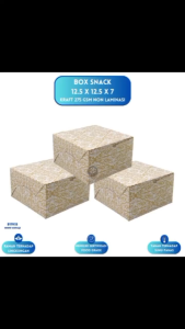Box Snack 12x12 Dus Snack 12x12 Dus 12x12 Box 12x12 (Isi 20 Pcs--B17k15)