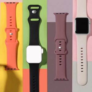 Breathable silicone sports band for Apple Watch 38/40/41mm 42/44/45/49mm - Compatible with iWatch series 987654321SE - men women
