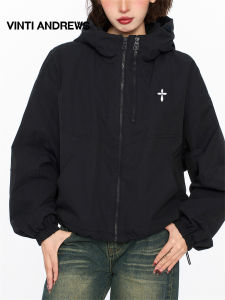 Hooded Jacket Coat Short Style Autumn Winter