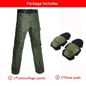 Tactical Pants with Protective Gear CS Role-playing Hiking Camping Training Scratch Resistant and Wear-resistant Hunting Pants