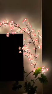 MẪU MỚI 2026 ĐÈN LED CÀNH CÂY HOA ANH ĐÀO CÓ ĐIỀU KHIỂN TỪ XA / ĐÈN TRANG TRÍ TƯỜNG 3D PHỤ KIỆN DECOR TRANG TRÍ TẾT SẴN HCM