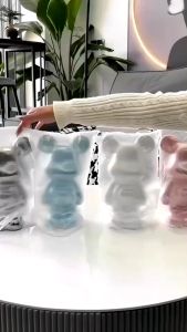 🐻พร้อมส่ง🐻 【28/35cm】กระปุกออมสินหมีเซรามิก สีโลหะต่างๆ งานกระเบื้องเซรามิค ของตกแต่งบ้าน