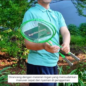 Raket Bulu Tangkis Hijau Neon Agnite F2100: Harga Murah & Sarung Raket Gratis