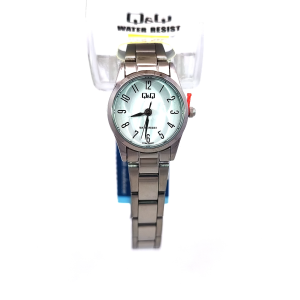 Q&Q C75A-002PY* Silver-Tone Womens Stainless Steel Watch