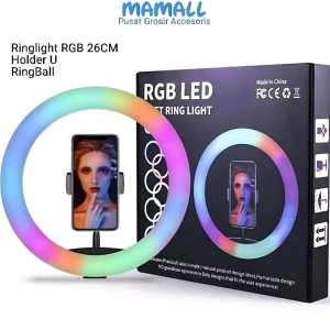 Ringlight Selfie Vlog LED Rgb 26CM B67 Lampu Selfie Tiktok Vlogger LED Rainbow Ring Light 26cm RGB Mixio Ringlight