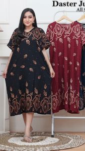 Daster Batik Jumbo LD 120 // Motif Terbaru Busui Friendly Kancing Depan //  Santung Rayon lembut nyaman di pakai // Pakaian Wanita sehari - hari // Gaun tidur // Bisa COD