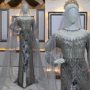 kebaya akad nikah / kebaya akad santili / kebaya pengantin full payet / kebaya kutubaru
