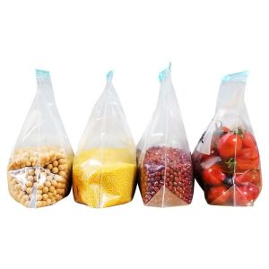 Zippered Food Storage Bags Reusable Outdoors Heat And Cold Resistant Sealed Preservation Bags Home Kitchen Dining Utensils