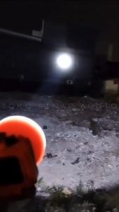 Senter Kepala Selam 80 Watt MITSUYAMA MS-216 Cahaya Putih & Kuning Plus LED Indikator Baterai Cas 4800mAh