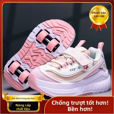 Giày Trượt Patin Không Dây Có Thể Tháo Lắp cho Bé Gái