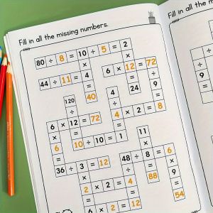 [32-Page Math Workbook] 32-Page Grid-Based Workbook | Daily Math Practice for Addition and Subtraction with Numbers up to 20