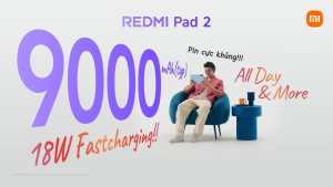 [MỚI] Máy tính bảng Redmi Pad 2 (6+128GB) | Màn hình 11" 25K | Helio G100-Ultra | Pin 9000mAh | 4 Loa âm thanh