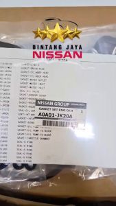 Paking Set Mesin Nissan Teana J32 VQ25 2500cc Gasket Seal Overhaul Engine OEM Quality