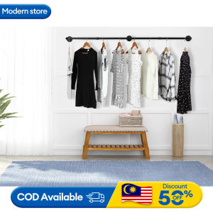 Clothes Bar Wall Clothing Rack Garment Display Hanger Rak Penyangkut Baju Sangkut Baju Palang penyidai pakaian Besi gantung baju