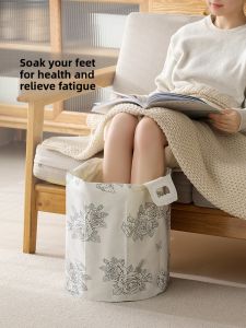 FaSoLa | Portable Foldable Insulated Deep Massage Foot Bath Bucket Over Calf Home Use