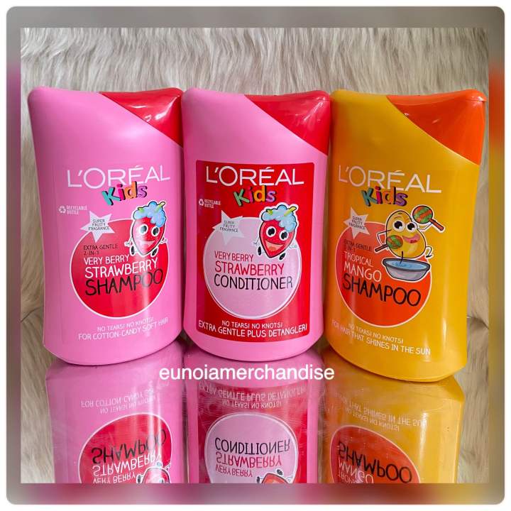 250ml Loreal Kids Strawberry Conditioner/ Shampoo and Tropical Mango