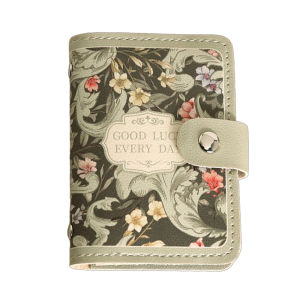 Retro Floral Card Holder Leather Wallet Credit Card Case Business Card Case RFID Blocking PVC ID Card Holder with 20 Card Slots