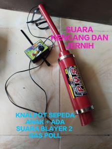 KNALPOT SEPEDA ANAK ADA  2 MODE SUARA BLAYER BLAYER DAN GAS POOLLL
