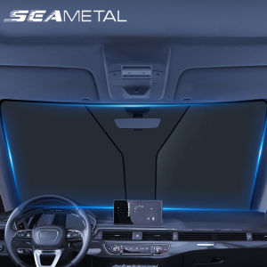 SEAMETAL Folding kereta Sun Visor depan cermin depan perlindungan matahari kereta Sunshade UV Blocking