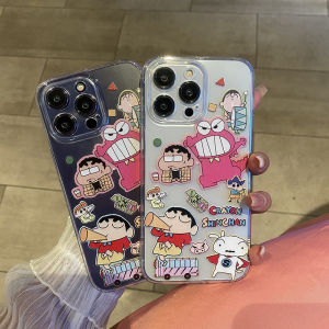 Phone Case for Samsung A57 A37 A27 A17 Popular Cute Cartoon Monster Shinchan Transparent Soft silicone Casing for Galaxy A57 5G Phone cover