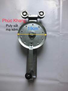 Tay quay mái bạt xếp (loại cao cấp)- mái hiên - mái trượt puly 20cm và 15cm có tăng cáp