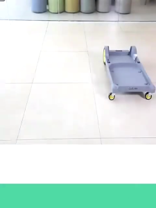 Commercial Janitor Cart Janitorial Housekeeping Cleaning Trolley Utility Cart with Large Capacity Bag Smooth Rolling Wheels Multi-Tier Storage for Hotel Restaurant Office