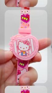 (K112) Jam Tangan / Hello Kitty Cartoon Kids Watch