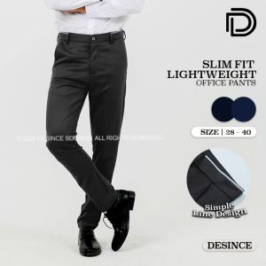 🇲🇾 DESINCE Men Formal Pants Office Long Pants Man Trousers Smart Casual Black Blue Pants Seluar Kerja Ofis Lelaki MP 048