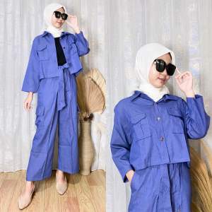 SETELAN ONESET JEANS WASH COMBI PREMIUM TERLARIS