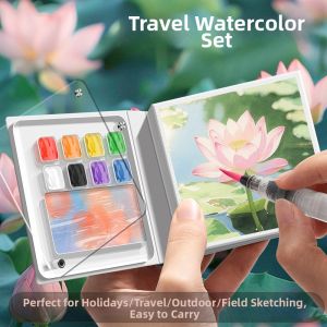 KABAXIONG | Mini Portable Watercolor Set for Travel and Sketching