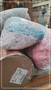 กระดาษฝอย กันกระแทก สีขาวจัง กระดาษรอง [สีขาว] กระดาษกันกระแทก รองกระเช้า ใช้แทน บับเบิ้ล bubble รักโลก คุ้มค่า แพ็คใหญ่