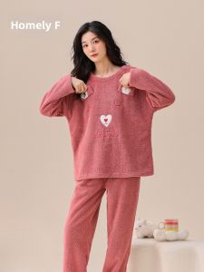 JIALEFEN | Autumn Winter Flannel Sleepwear Fleece