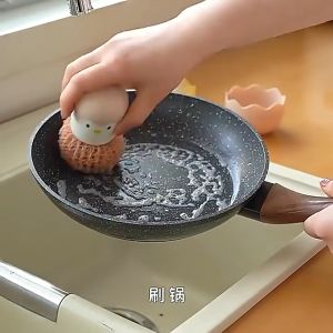{FREE 1 REFILL} Cute Kitchen Cleaning Sponge Brush Nanoiber Kitchen Pot Sponge Berus span pembersihan dapur comel