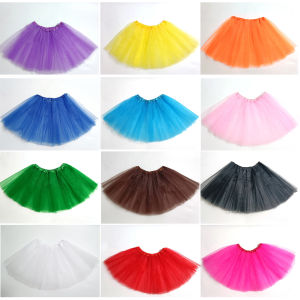 100% Polyester Tulle Tutu Skirt Classical Ballet Ballerina Tutus for Adult Skirts England Style Ruffles Solid Fluffy Skirts