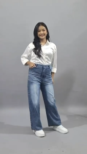 Kulot jeans skena wanita kekinian jeans premium size L-XL-XXL JUMBO BB 40-80