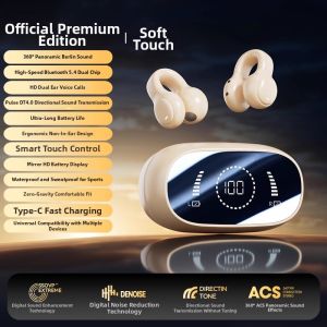 SUONATUO | Bone Conduction Ear-Hook Bluetooth Headphones Long Battery Noise Reduction Sport
