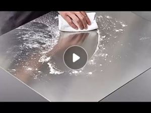 เขียง สแตนเลส เขียงและเขียงสแตนเลสเกรดอาหาร ความหนา 1.5 มม กันเชื้อกันสนิม ไม่มีเศษอาหารติด